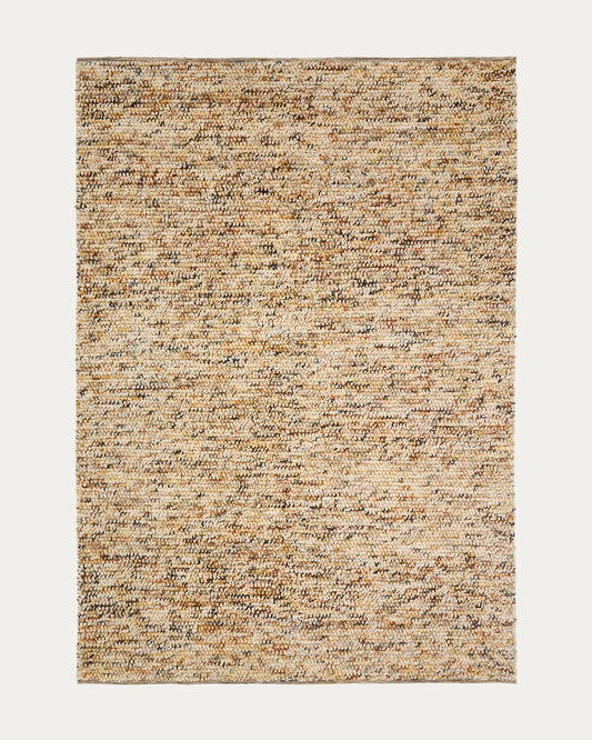Elanis multicoloured bouclé wool rug 200 x 300cm