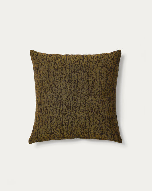 Melien cushion cover in green dot jacquard 50 x 50 cm