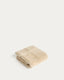 Olvira 100% cotton beige jacquard hand towel 30 x 50cm