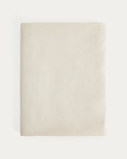 Aldine stone grey cotton and linen tablecloth 170 x 250cm
