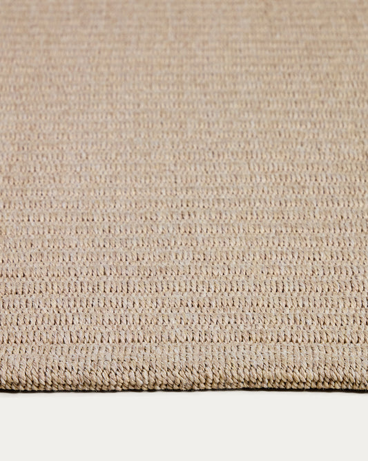 Ardelia ecru synthetic fibre rug 200 x 300cm