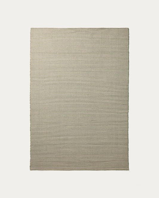 Ardelia green and beige synthetic fibre rug 160 x 230cm