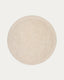 Marely round, white, wool rug, Ã˜ 200 cm