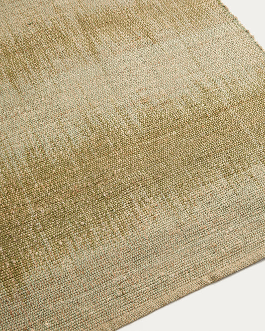 Lirmo green jute rug 160 x 230cm