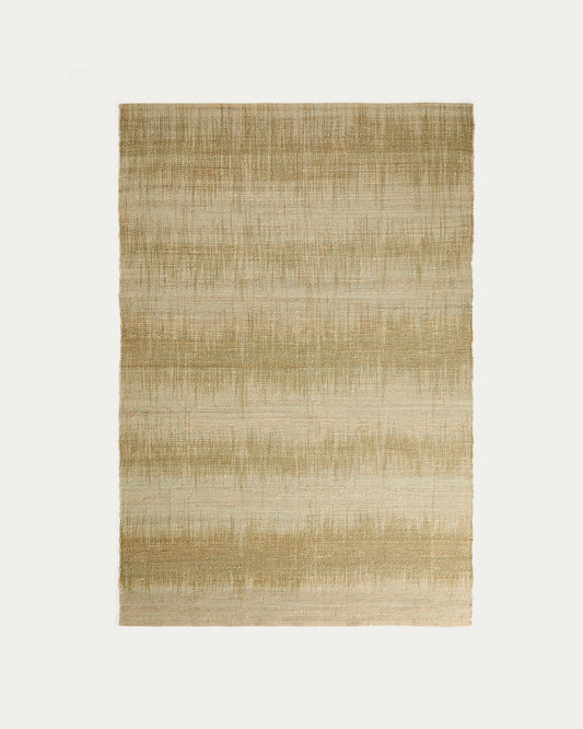 Lirmo green jute rug 160 x 230cm