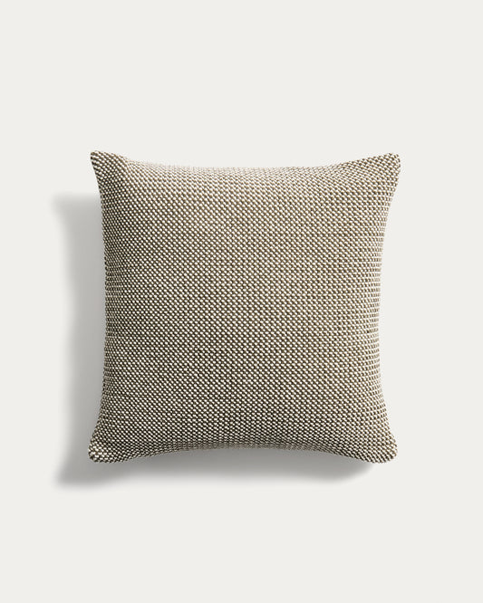 Narida green 100% cotton jacquard cushion cover 50 x 50cm