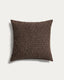 Alnori brown 100% cotton jacquard cushion cover 50 x 50 cm