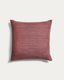 Brellet maroon silk cushion cover 45 x 45 cm