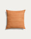 Brellet orange silk cushion cover 45 x 45 cm