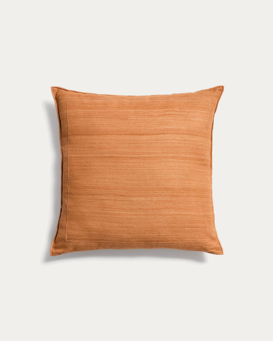 Brellet orange silk cushion cover 45 x 45 cm