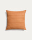 Brellet orange silk cushion cover 45 x 45 cm