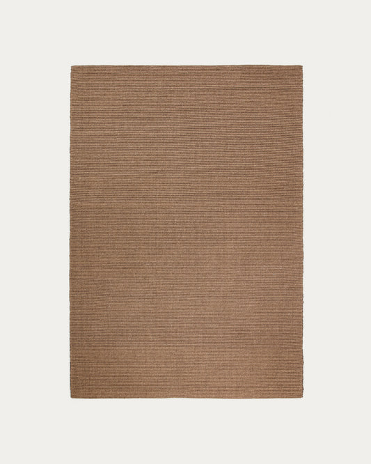 Imerna brown wool rug 160 x 230 cm