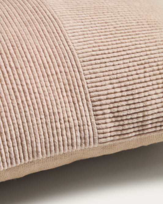 Seliria beige corduroy cushion cover 30 x 50 cm