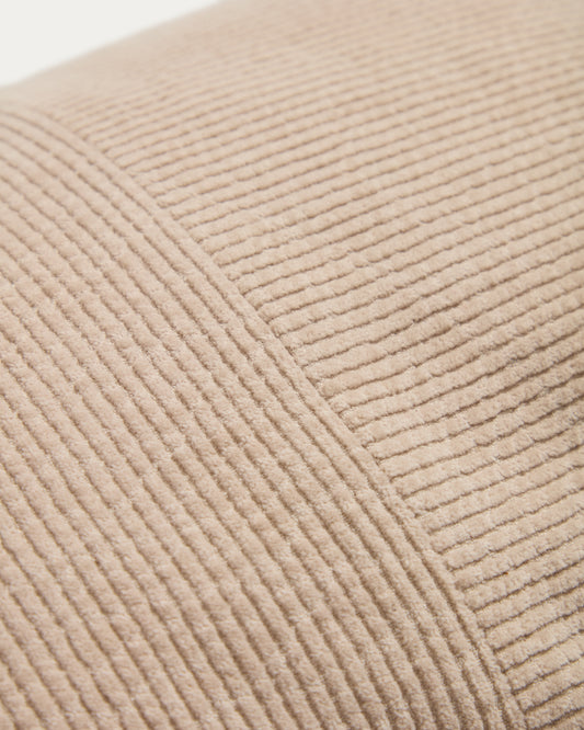Seliria beige corduroy cushion cover 30 x 50 cm