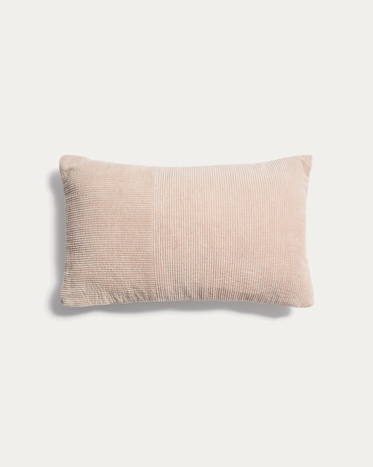 Seliria beige corduroy cushion cover 30 x 50 cm