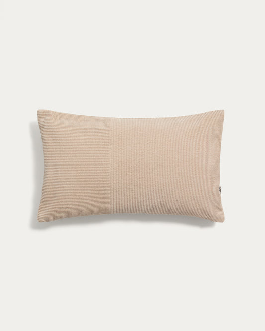 Seliria beige corduroy cushion cover 30 x 50 cm
