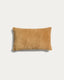 Morine beige velvet cushion cover 30 x 50 cm