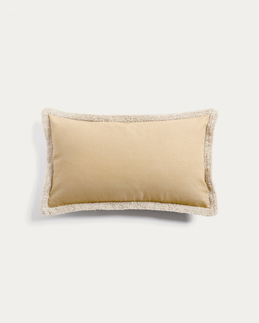 Olinan cushion cover with beige bouclé detailing 30 x 50 cm