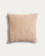 Vori 100%-cotton ecru wrinkled effect cushion cover 50 x 50 cm