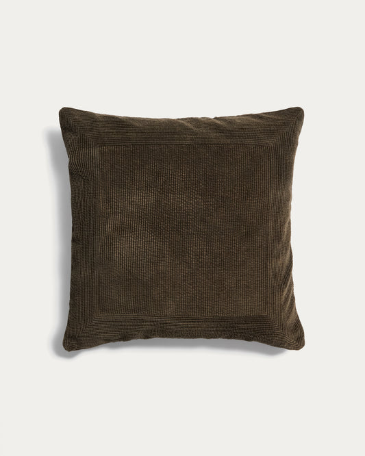 Seliria green 100% cotton corduroy cushion cover 50 x 50 cm