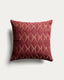 Branel microvelvet cushion cover with maroon embroidery 45 x 45 cm