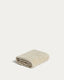 Lurevi 100%-cotton jacquard hand towel with a beige velvet finish 30 x 50 cm