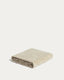 Lurevi 100%-cotton jacquard hand towel with a beige velvet finish 50 x 90 cm