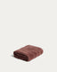 Lurevi 100%-cotton jacquard hand towel with a maroon velvet finish 30 x 50 cm