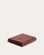 Lurevi 100% cotton jacquard hand towel with a maroon velvet finish 50 x 90 cm