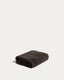 Lurevi 100%-cotton jacquard hand towel with a brown velvet finish 30 x 50 cm