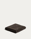 Lurevi 100% cotton jacquard hand towel with a brown velvet finish 50 x 90 cm