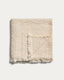 Nulina 100%-cotton ecru waffle blanket 130 x 170 cm