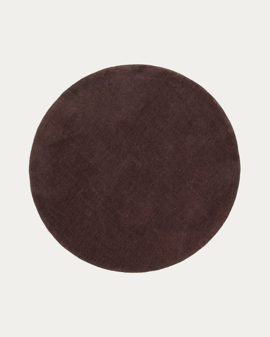 Empuries brown round rug Ø200 cm